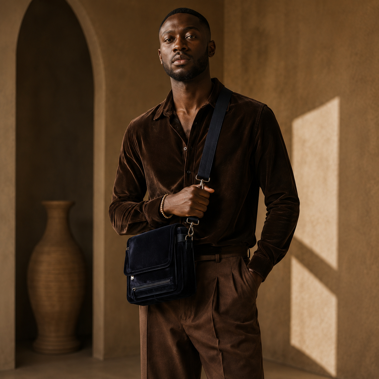 The Moe Crossbody Bag — Midnight